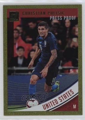 2018-19 Panini Donruss Press Proof Gold 56/75 Christian Pulisic #170 x5r