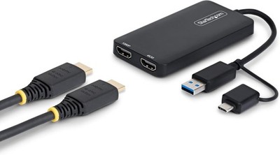 Startech.Com Dual Monitor Adapter für M1/M2/M3/M4 Macos Systeme, Windows, Chrome