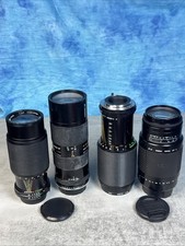 4 Vintage Camera Lenses Lot stfl 