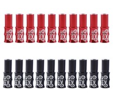 Bicycle Brake Cable End Caps Alloy Wire Crimps Ferrules Red Black 20 PCS