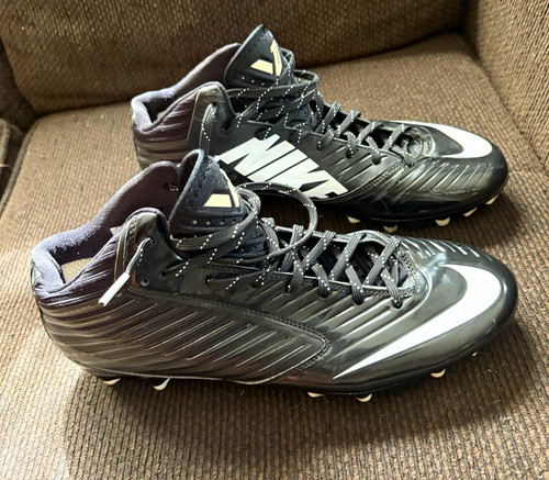 Nike Vapor Speed Mid TD 3/4 Mens Football Cleats Black 12