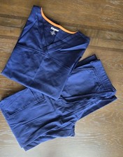 Scrubstar Scrub Woman Blue 2 Pc Set Blue, Medical,Nurse, Asistant