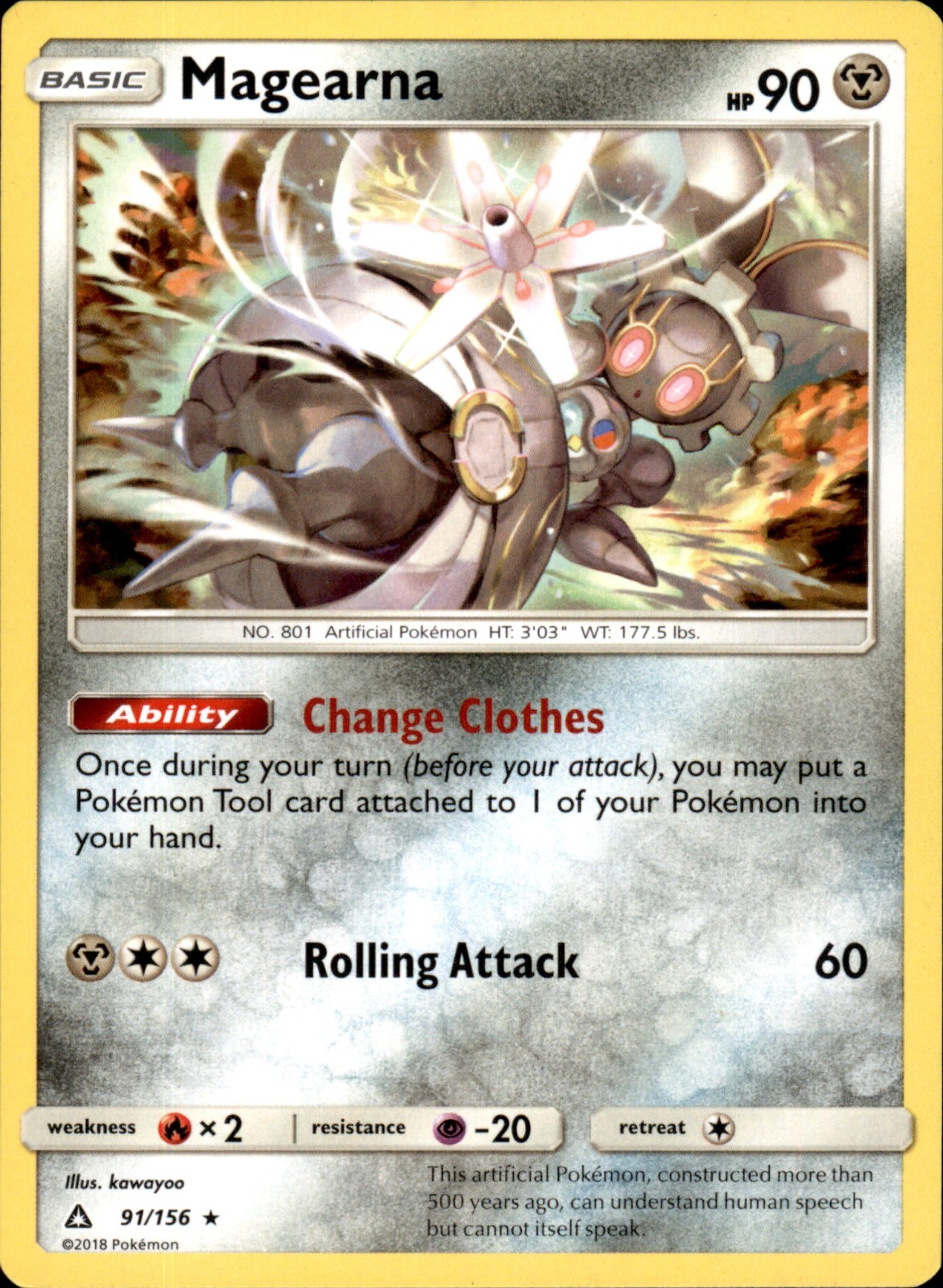 Magearna 91/156 - Pokemon SM - Ultra Prism - LP