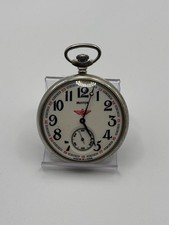 M olnija Taschenuhr Dampflok UdSSR Vintage Sowjetunion Kaliber 3602 Eisenbahner