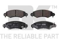 NK Bremsbelagsatz Scheibenbremse 225216 FüR Opel Suzuki H00 Agila F68 12V 16V MA