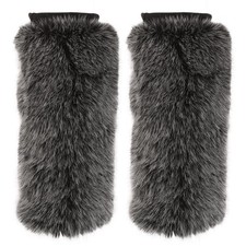 Warm Plush Socks Faux Leg Warmers Fuzzy Furry Boot Covers for Women