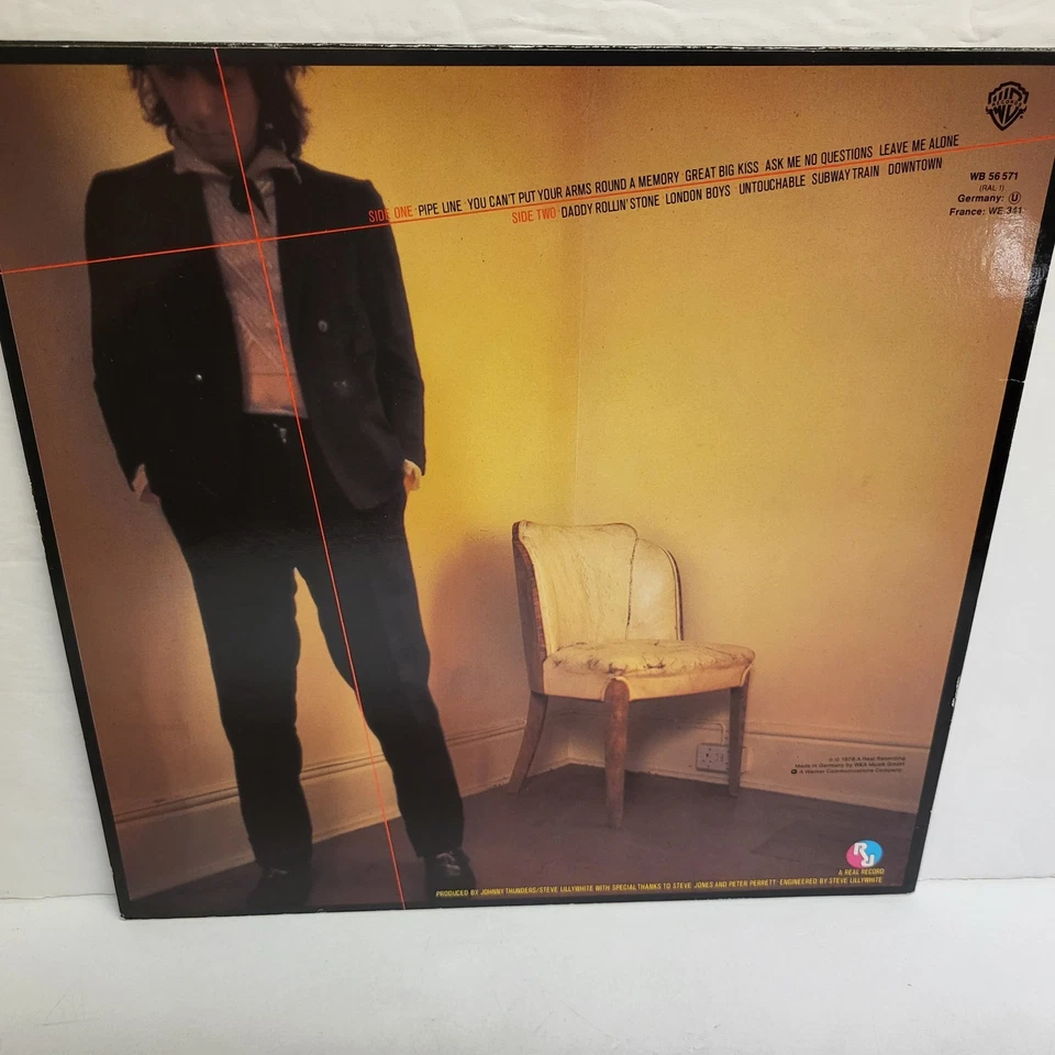 Johnny Thunders - So Alone LP - 1978 Germany WB 56 571 (RAL 1) Stereo - Image 4 of 4