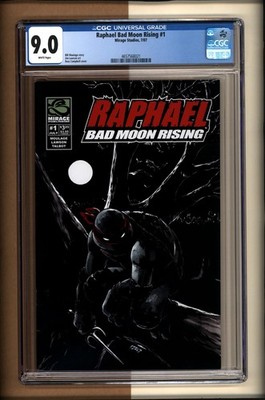 Raphael Bad Moon Rising #1, CGC 9.0 WP, Mirage 2007, Teenage Mutant Ninja Turtle