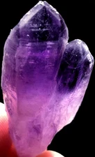 58ct  Diamond Grade! Super Seven Skeletal Amethyst Quartz Crystal &pyramid  t45