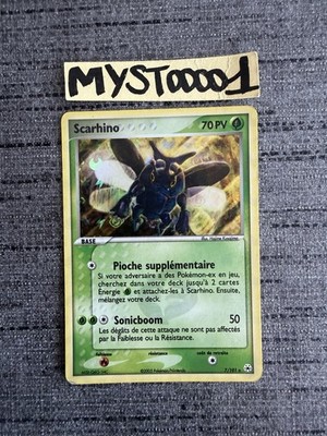 Pokemon Karte Scarhino 7/101 Reverse Block Ex Vergessene Legenden Französisch Gebraucht
