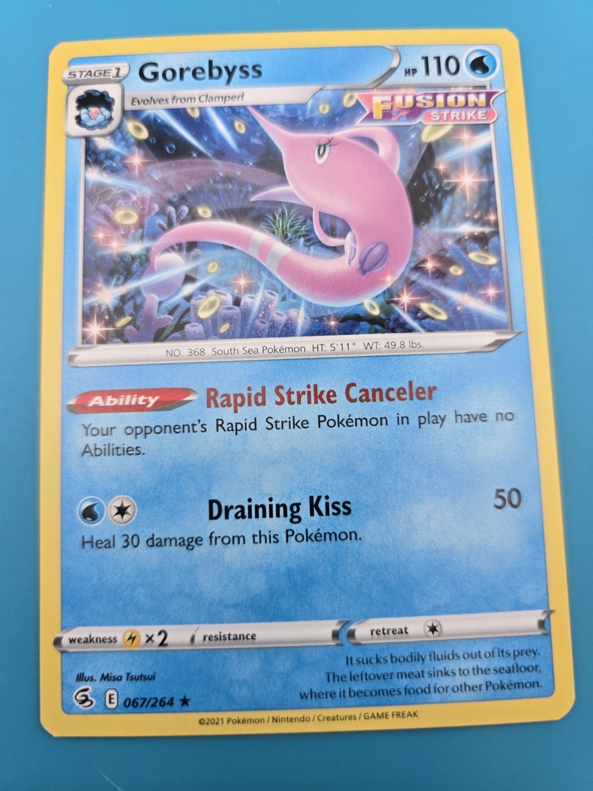  Fusion Strike Gorebyss #067/264 Rare Pokemon Card NM