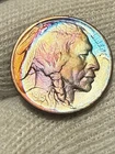 * 1913-D TYPE 1 * SUPERB+ GEM AU BUFFALO NICKEL * FROM ORIGINAL COLLECTION Toned