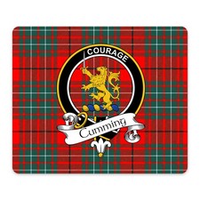Cumming Scottish Clan Crest Mouse Pad - Family Tartan Gift