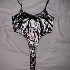 Unbranded Women's Silver and Black Bodysuit