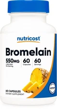 Nutricost Bromelain Capsules (60 Servings)(500 MG Per Serving) - Vegan, Non-GMO