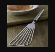 Rare WMF Germany Solid Stainless Steel Slotted Fish Turner Lifter Spatula