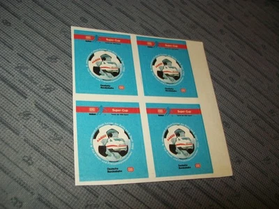 ✅ 4 Aufkleber DB DEUTSCHE BUNDESBAHN super-cup fussball turnier 1992 #161 - Bild 1 von 2