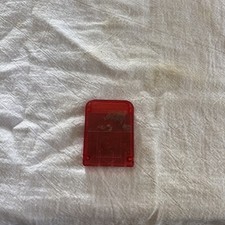 Sony Playstation PS1 Memory card - Clear red