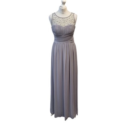 House Of Fraser Kleid Little Mistress grau Abschlussball Damen M 10 neu mit Etikett UVP 70 £