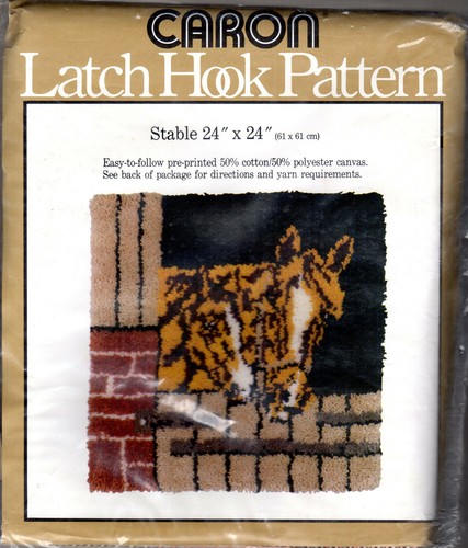 CHOICE: LATCH HOOK Printed Canvas Pattern Caron-Stable; Red Heart-Up Up & Away - Picture 2 of 10