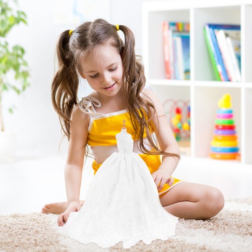 4 Sets Mini-robe De Mariée collection Poupée Costume Réutilisable Vêtements Décoratifs