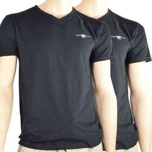 2er Pack T-Shirt Harvey Miller Polo Club Herren Basics Oberteil schlicht Sommer - Bild 5 von 7