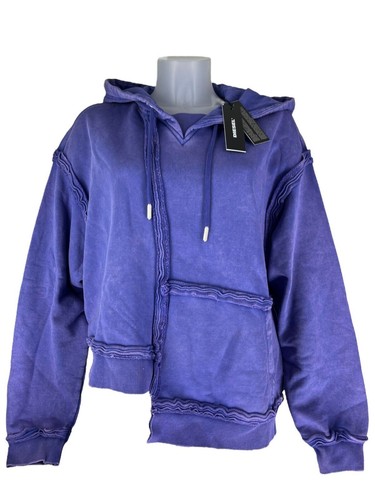 Diesel F-Mikky Femme Capuche M Bleu Délavé à Capuche