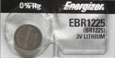 Energizer BR1225 CR1225 Sealed ONE BATTERY same as CR1225 3 volts