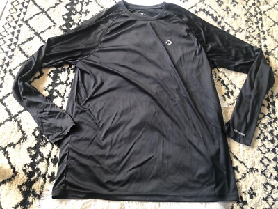 Naviskin Men Sun Protection UPF 50+ UV Outdoor Long Sleeve T-Shirt 2XL  Black WW