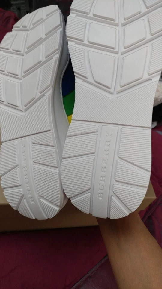 Burberry Italia NUEVAS Zapatillas Altas Mujer/Unisex Regis Arco Iris Rayas 38/7.5 Foto 4 de 4