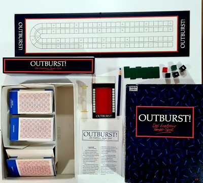  1986 Kenner Parker Tonka OUTBURST dt. Frage/Antwort/Blitz Quiz/Raten/Wissen