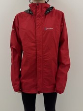 BERGHAUS GORE TEX WOMENS JACKET HIKING OUTDOOR RED size 14