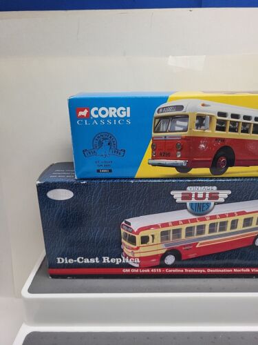 Corgi Classics GM Old Look 4515 Carolina Bus GM St. Louis 4505 Diecast Models L - Picture 2 of 13