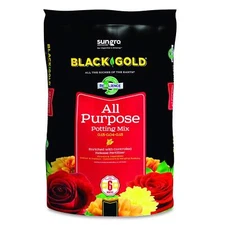 Black Gold All Purpose Potting Soil 8qt Nutrient Rich Mix for All Plants