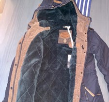 Womens Naketano Blue Coat Xs