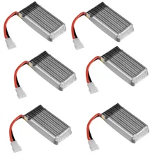 DBPower RC Quadcopter Drone H107-A24 Battery 3.7v 380mAh 25c Li-Po 6 Pack