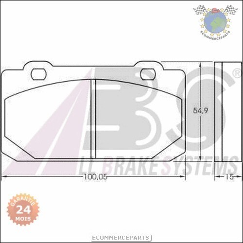 Kit De Plaquettes De Frein Avant ABS Pour Dodge Caliber, Avenger, Mitsubishi Galant V - Neuf Et Complet