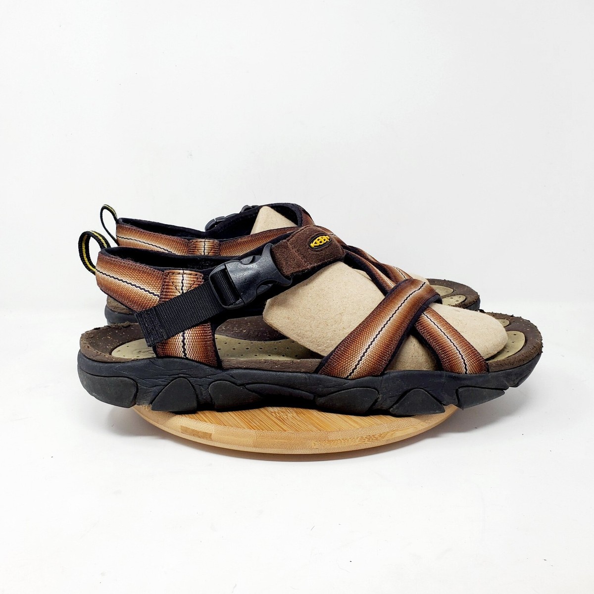 Keen Sandals Mens 13 Brown Hiking Shoes Straps Outdoor Water  display picture 3