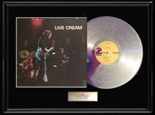 CREAM LIVE  RARE WHITE GOLD SILVER PLATINUM TONED RECORD ERIC CLAPTON
