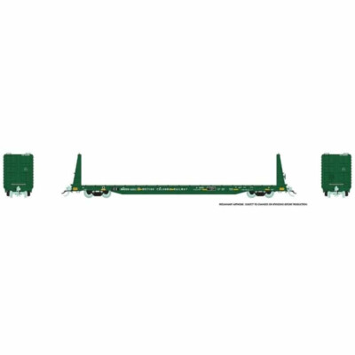 Rapido 147010A HO ICE Ex-BCR Patch Marine Industries Bulkhead Flatcar Single