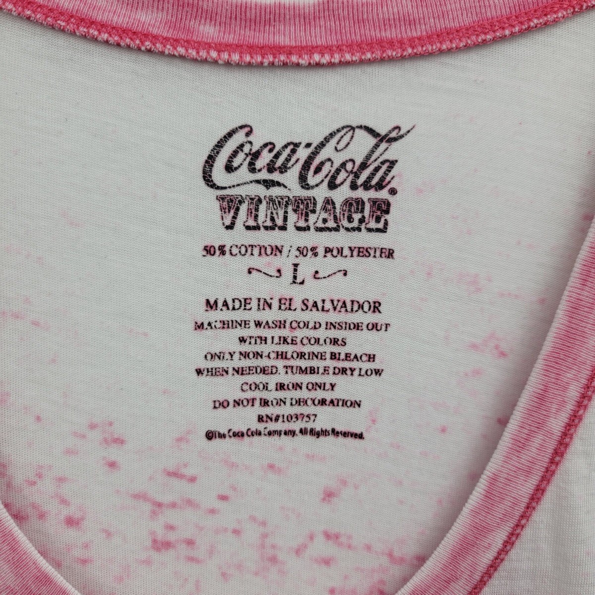 Coca Cola Vintage Women's Pink Faded Style Buy Someone You Love A