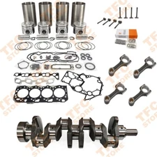 4JK1 Overhaul Rebuild Kit + Crankshafts + Connecting Rod for Isuzu 4JK1 Engine