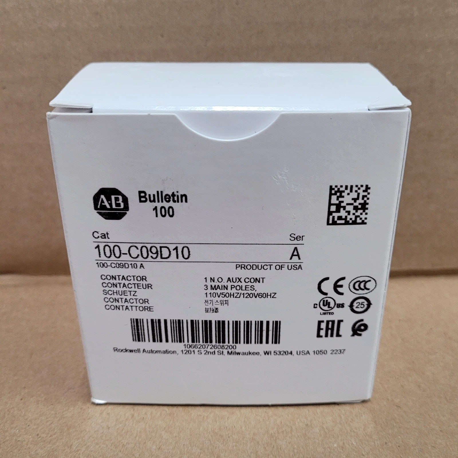Allen Bradley 100-C09D10 Contactor NEW IN Box 100C09D10 NEW