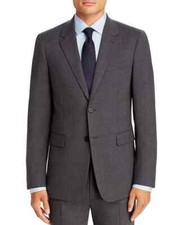 595 Theory Men's Charcoal Chambers Slim Fit Sport Coat Virgin Wool 38 S yde2823