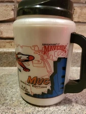 RARE X96 Big AS Show Travel Mug 2003 Utah Fairgrounds Aladdin Maverick Gas (Z1)