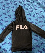 Fila SPORT Boy's Classic Logo Hoodie NAVY Black/White SIZE Small