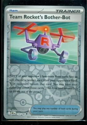 Pokemon TEAM ROCKET'S BOTHER-BOT 172/182 - Destined Rivals - Rev Holo -  MINT | eBay