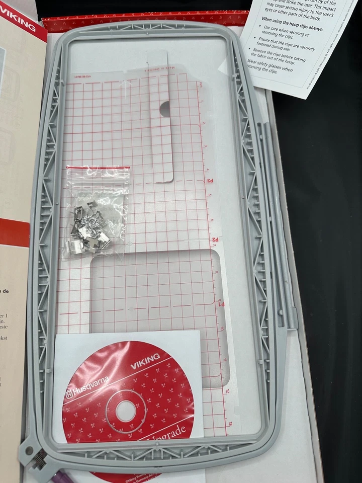 Husqvarna Viking Mega Embroidery Hoop Designer I/II 14.2x 6" 360x150mm Complete - Image 3 of 4