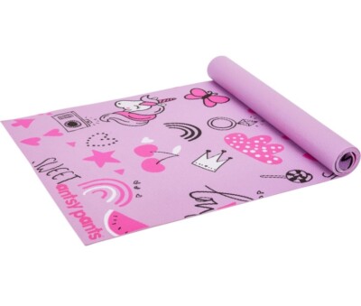 Tappetino Yoga Per Bambini Antsy Pants (Flybar) - Rosa Unicorno, Antiscivolo, Super Carino! - 4