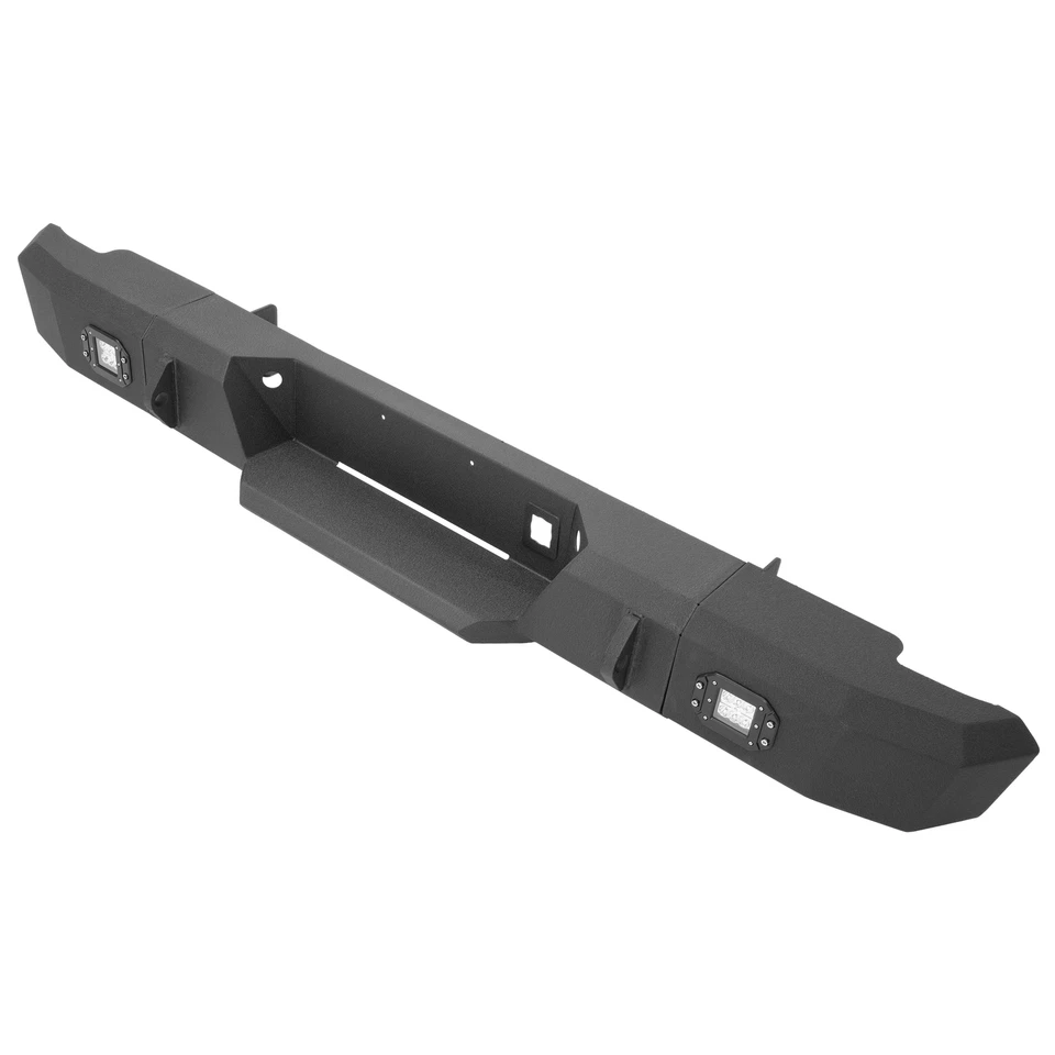 For Chevy Silverado 2500 HD & Classic 1999-2007 Rear Step Bumper w/LED Lights - Image 3 of 4